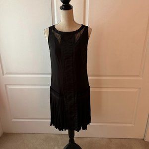 Ann Taylor "Flapper" Style Black Party Dress